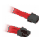 BitFenix 8-pin PCI-E verlengkabel 45 cm. - individual sleeved - rood / zwart